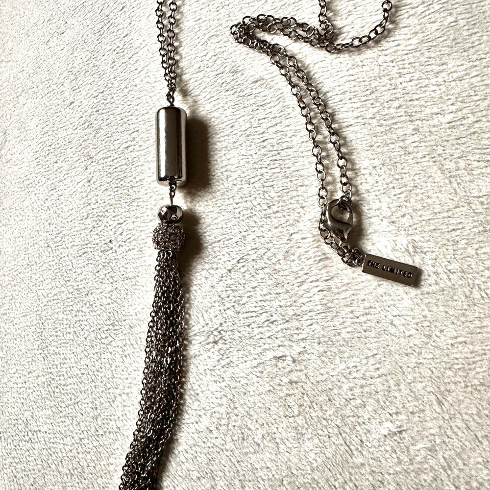 The Limited Silver Tassel Necklace